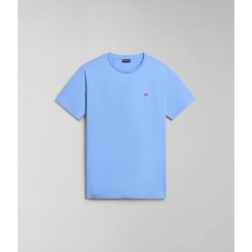 Textil Homem T-shirts e Pólos Napapijri SALIS SS SUM NP0A4H8D-I00 BLUE FLOWER Azul