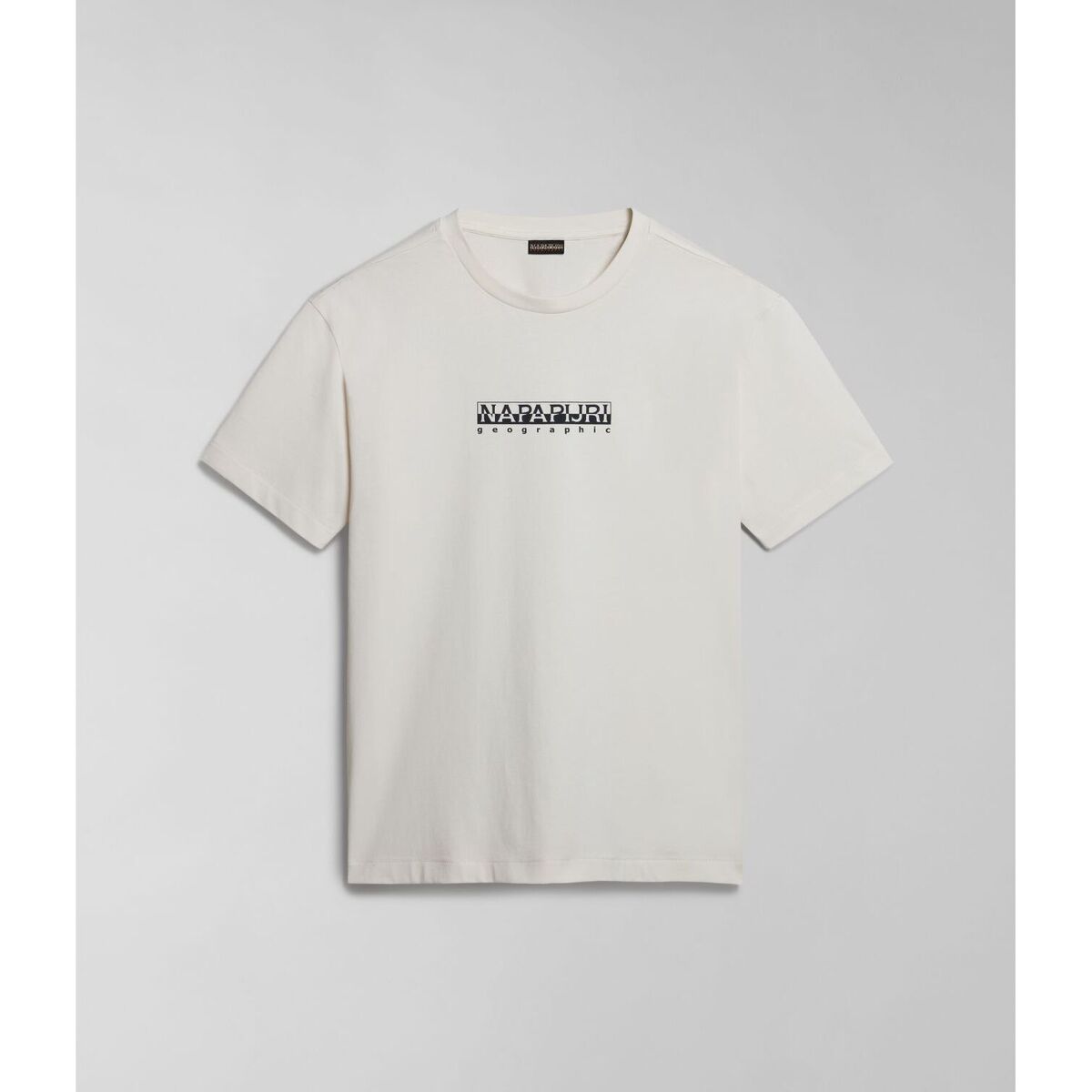 Textil Homem T-shirts e Pólos Napapijri S-BOX SS4 NP0A4H8S-N1A WHITE WHISPER Branco