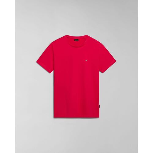 Textil Homem T-shirts e Pólos Napapijri SALIS SS SUM NP0A4H8D-R25 RED BARBERRY Vermelho