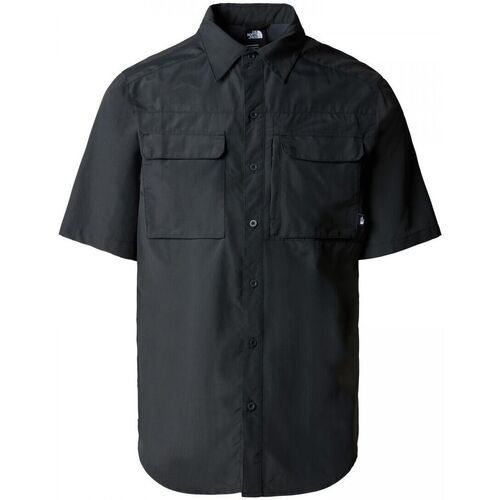 Textil Homem Camisas mangas comprida Sofás de 2 lugares NF0A4T19 M SS SEQUOIA-0C5 ASPHALT Cinza