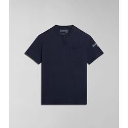 Textil Homem T-shirts e Pólos Napapijri S-MELVILLE NP0A4HQL-176 BLU MARINE Azul