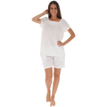 Textil Mulher Pijamas / Camisas de dormir Pilus DETENTE   EMY Branco