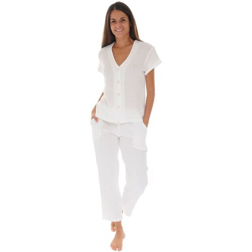 Textil Mulher Pijamas / Camisas de dormir Pilus EMY Branco