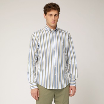 Textil Homem Camisas mangas comprida Vestuário homem a menos de 60 CRL011012805B Verde