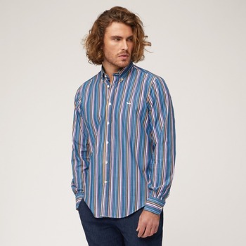Textil Homem Camisas mangas comprida Vestuário homem a menos de 60 CRL011012809M Azul
