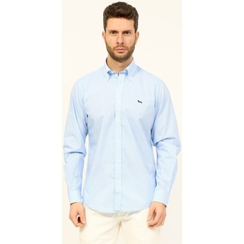 Textil Homem Camisas mangas comprida Harmont & Blaine CRL026012836B Azul