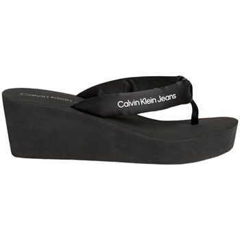 Sapatos Mulher Chinelos Calvin Klein JEANS wide-leg YW0YW01397 0GM Preto