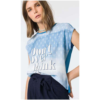 Textil Mulher T-shirts e Pólos Tiffosi 10048017-752-3-1 Azul