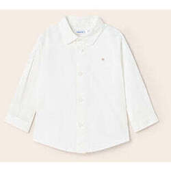 Textil Rapaz Camisas mangas comprida Mayoral 117-40-1-12 Branco