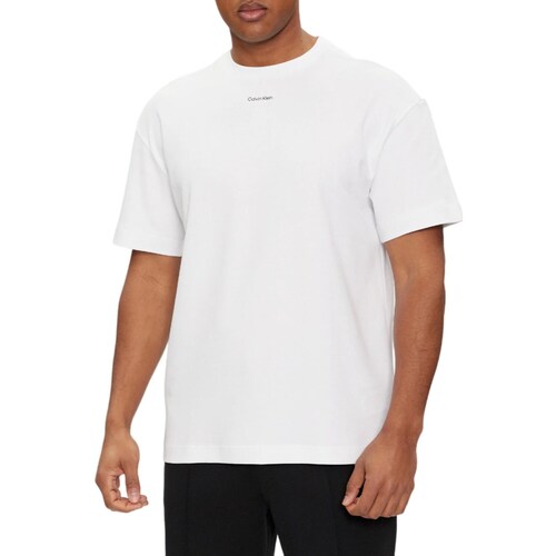 Textil Homem Polos mangas compridas Calvin Klein Jeans K10K112487 Branco