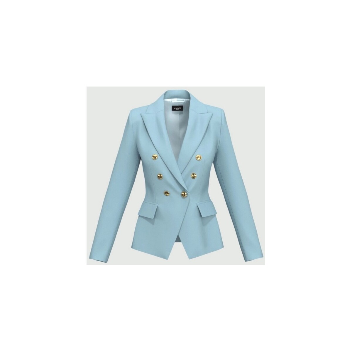 Textil Mulher Blazers Linea Emme Marella 15091021 Azul