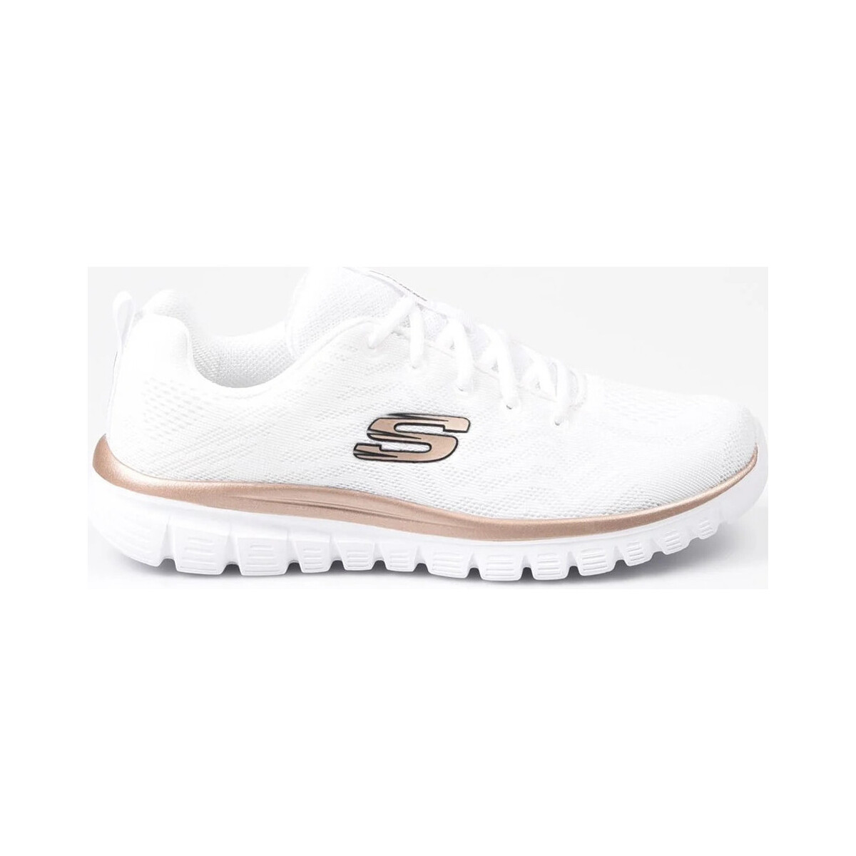 Sapatos Mulher Sapatos & Richelieu Skechers Zapatillas  Graceful - Get Connected 12615 Blanco Oro Branco