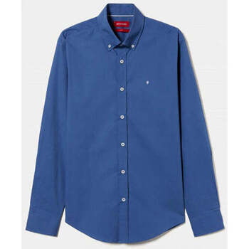 Textil Homem Camisas mangas comprida T-shirts e Pólos LP004047-570-3-1 Azul