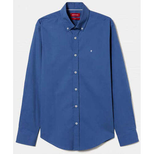 Textil Homem Camisas mangas comprida Bons baisers de LP004047-570-3-1 Azul