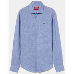Textil Homem Camisas mangas comprida Lion Of Porches LP004114-570-3-1 Azul