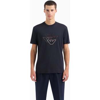 Textil Homem T-shirts e Pólos Emporio Armani 6R1T741JPZZ09Q7-3-1 Azul