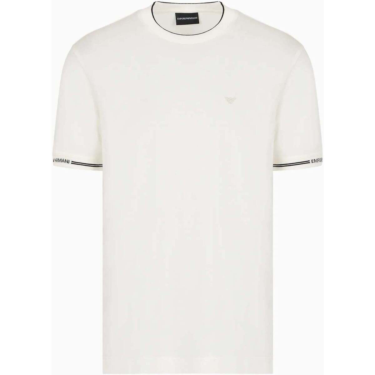 Textil Homem T-shirts e Pólos Emporio Armani 6R1T871JUVZ01L3-1-1 Branco