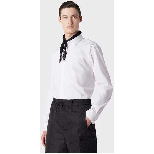 Textil Homem Camisas mangas comprida Emporio Armani 8N1C091NI9Z10100-1-1 Branco
