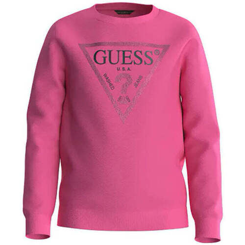 Textil Rapariga Sweats Guess Chusta K74Q12-G6M4-9-12 Rosa
