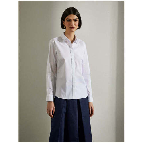 Textil Mulher camisas T-shirts e Pólos LP002813-1-1-1 Branco
