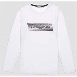 Textil Rapaz T-shirts e Pólos Antony Morato MKKL00250-FA120001-1000-1-25 Branco