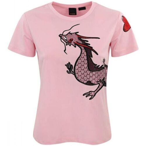 Textil Mulher T-shirts e Pólos Pinko QUENTIN 100535 A1QT-N78 Rosa