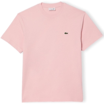 Textil Homem Lacoste GH1205 Szorty Lacoste T-Shirt Classic Fit - Rose Rosa