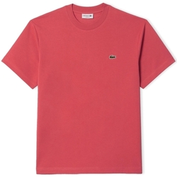 Textil Homem T-shirts e Pólos Lacoste T-Shirt Classic Fit - Rose ZV9 Rosa