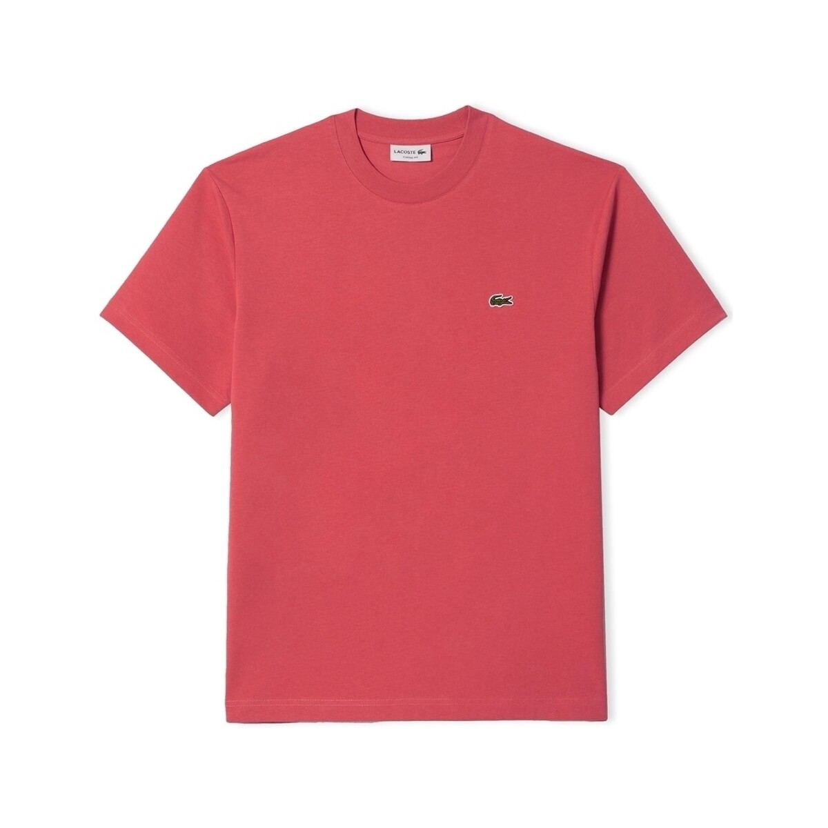 Textil Homem T-shirts e Pólos Lacoste T-Shirt Classic Fit - Rose ZV9 Rosa