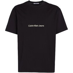 Textil Homem Polos mangas compridas Calvin Klein Jeans J30J325492 Preto