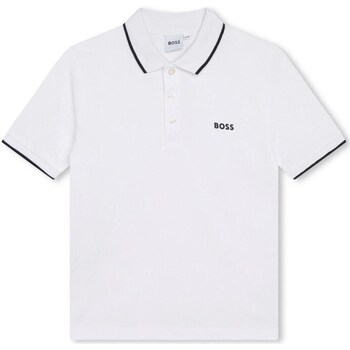 Textil Rapaz T-shirt mangas compridas BOSS J25P26 Branco