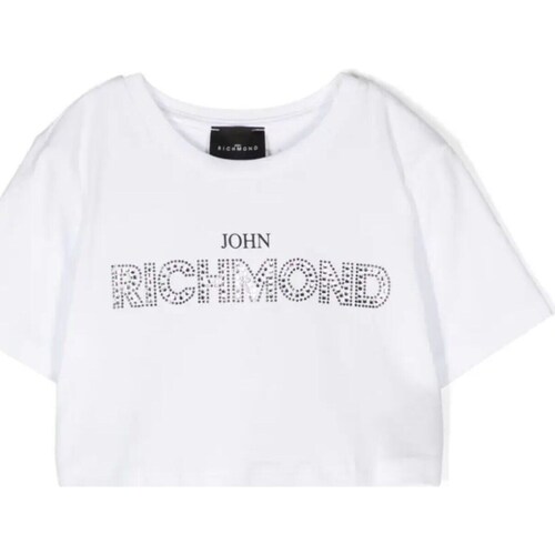 Textil Rapariga T-Shirt mangas curtas John Richmond RGP24145TS Branco