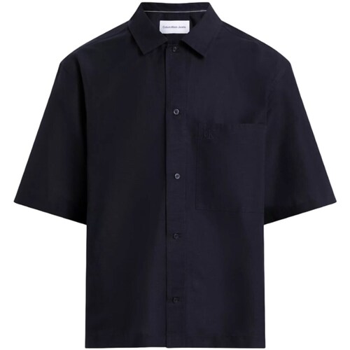 Textil Homem Camisas mangas comprida Calvin Klein JEANS los J30J325173 Preto