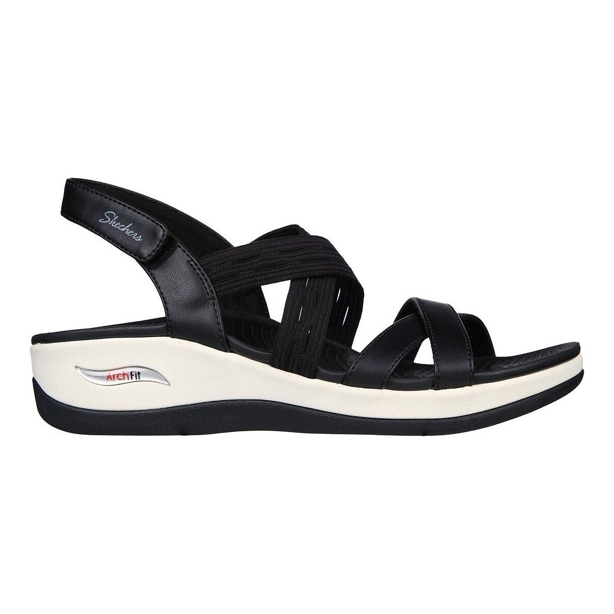 Sapatos Mulher Sandálias Skechers SPORT Arch Fit Sunshine - Luxe Lady 163387 NEGRO Preto