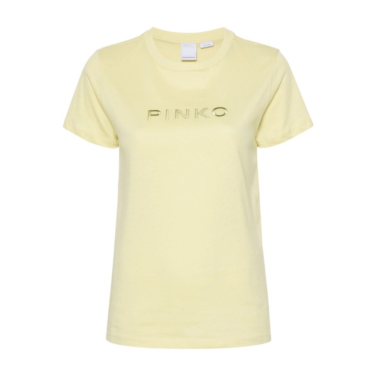 Textil Mulher T-shirts Cotton e Pólos Pinko 101752A1NW Amarelo