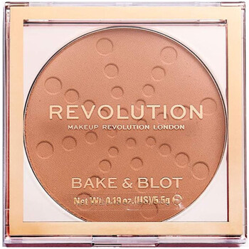 beleza Mulher Blush e pó compacto Makeup Revolution Baking and Finishing Powder Bake & Blot - Peach Laranja