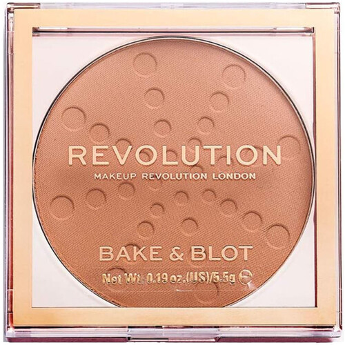 beleza Mulher Blush e pó compacto Makeup Revolution Baking and Finishing Powder Bake & Blot - Peach Laranja
