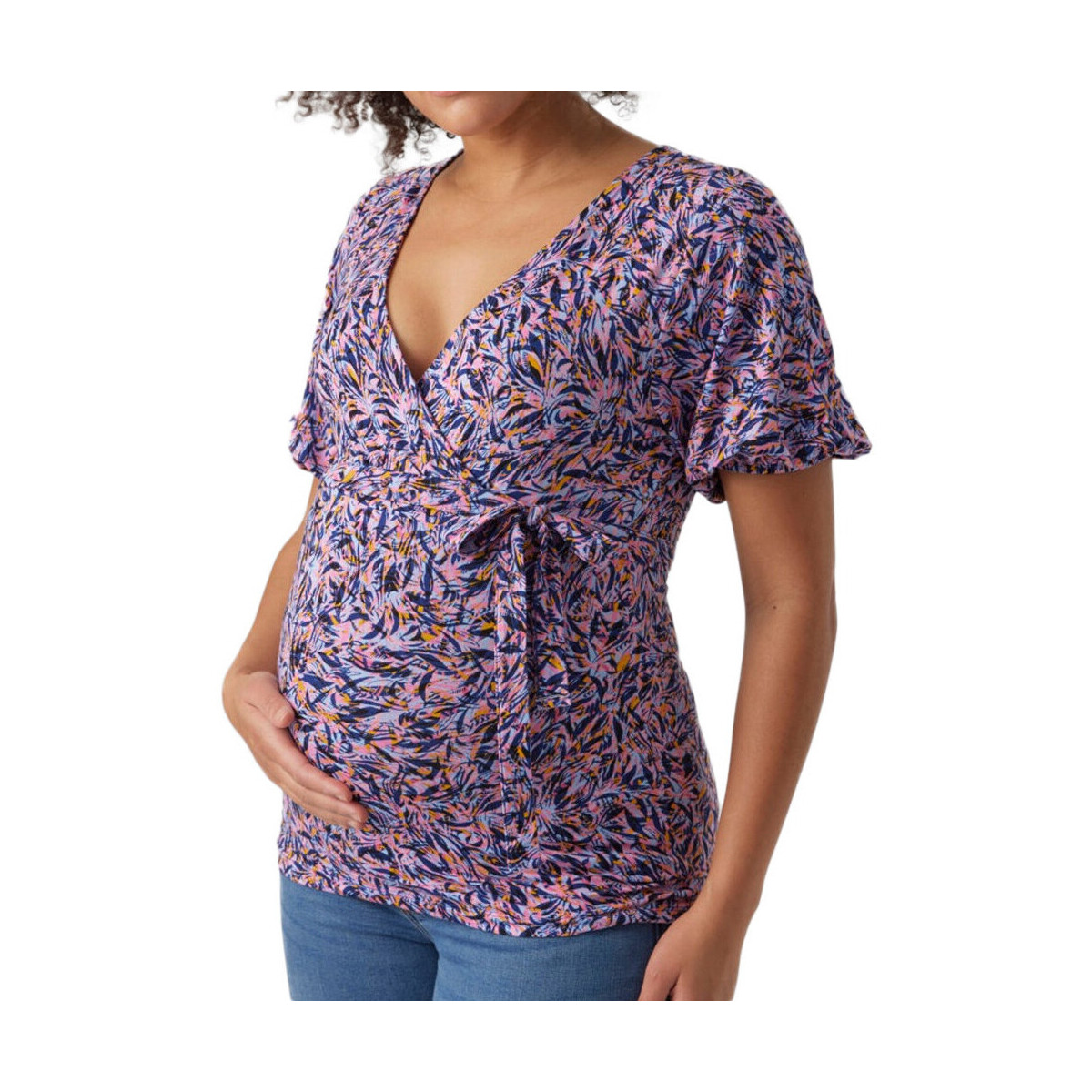 Textil Mulher T-shirts e Pólos Mamalicious  Rosa