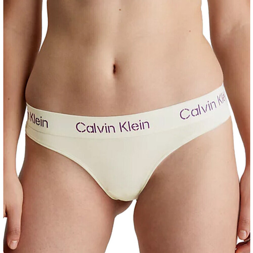 Roupa de interior Mulher Fios dental Calvin Cap Klein Jeans  Bege