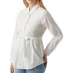 Textil Mulher T-shirt mangas compridas Mamalicious  Branco