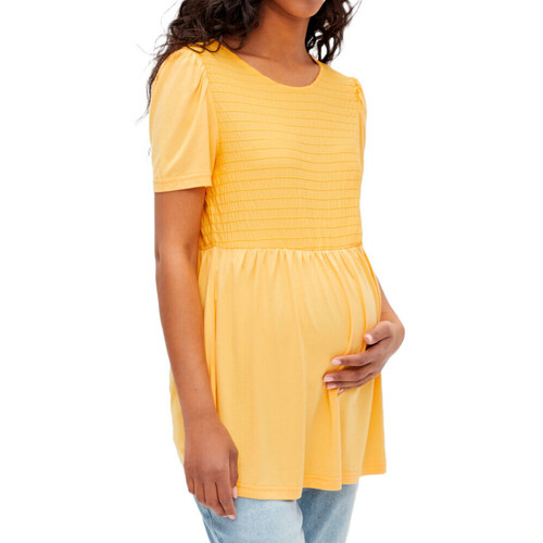 Textil Mulher Tops / Blusas Mamalicious  Amarelo