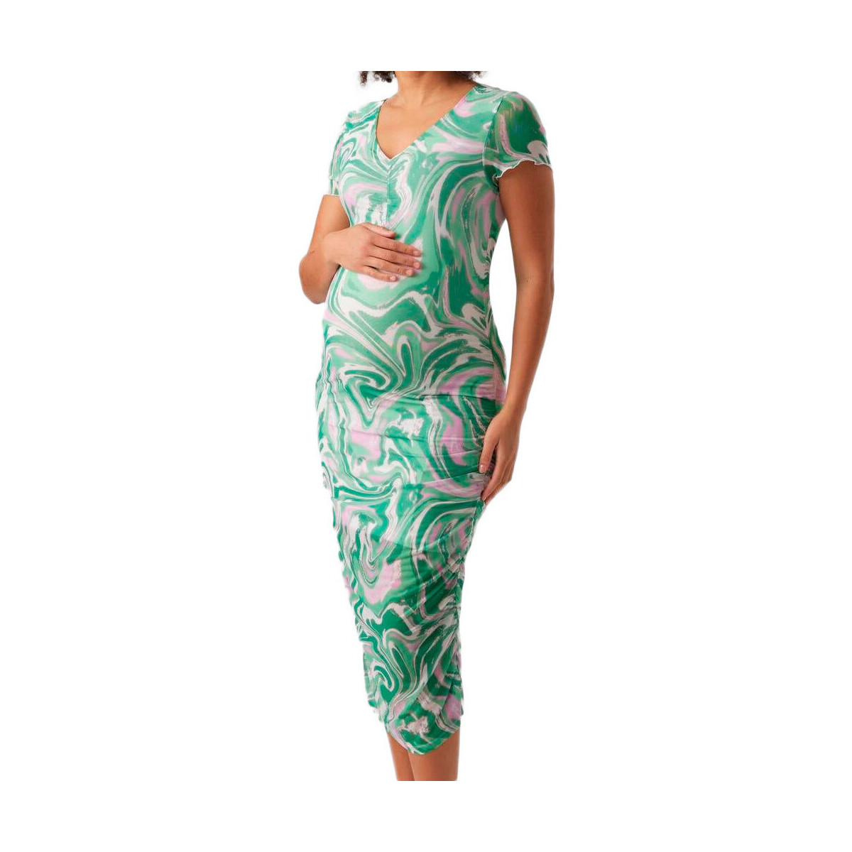 Textil Mulher Vestidos compridos Mamalicious  Verde