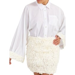 Textil Mulher camisas Vicolo TB1069 Branco