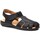 Sapatos Homem Sandálias Cbp - Conbuenpie Sandalias de hombre de piel negras by CBP Preto