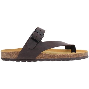 Sapatos Homem Sapatos & Richelieu Casual Sandálias Bio em pele castanha da Castanho