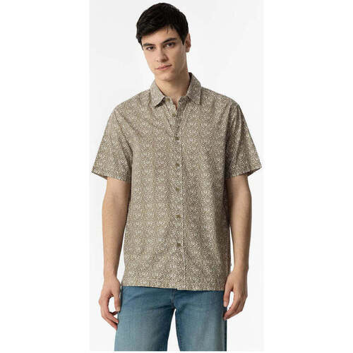 Textil Homem Camisas mangas comprida Tiffosi 10053846-825-4-1 Verde