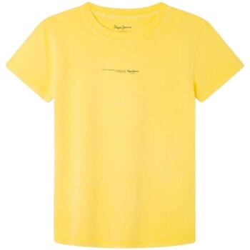 Textil Rapaz T-Shirt mangas curtas Pepe jeans  Amarelo