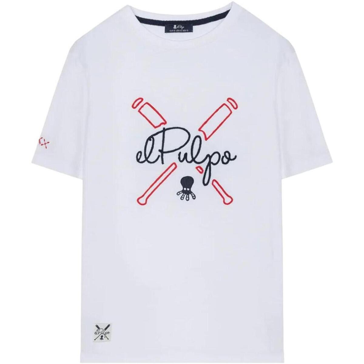 Textil Rapaz T-Shirt mangas curtas Elpulpo  Branco