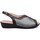 Sapatos Mulher Sandálias Cbp - Conbuenpie Sandalia de piel de mujer by TROPPA (R.ST) Preto