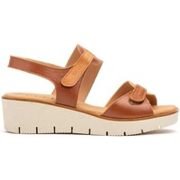 Sapatos Mulher Sandálias Cbp - Conbuenpie Sandálias de cunha em pele castanha da CBP Multicolor